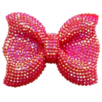 45mm Pink Bow Bubblegum Beads