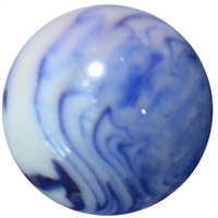 20mm Royal Blue Marble Beads 20pc.