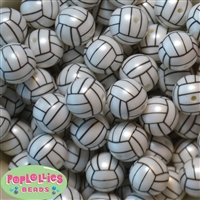 20mm Volleyball Bubblegum Beads Sports Beads Volleyball 